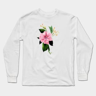 Beautiful Botanical Flower Long Sleeve T-Shirt